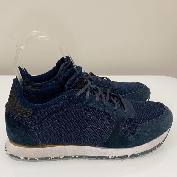 WODEN Women’s Ydun Suede Mesh II Sneaker Navy Blue Size 38 US 6.5 - Picture 4 of 13